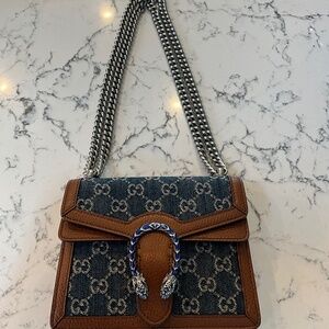 Gucci Dionysus Denim  bag